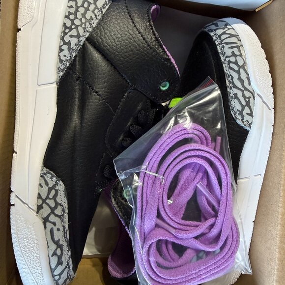 black purple green jordan 3